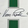 Framed Autographed/Signed Vince Papale 35x39 Philadelphia Green Football Jersey JSA COA