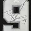 Framed Autographed/Signed Tony Parker 35x39 San Antonio Black Basketball Jersey JSA COA