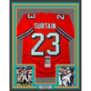 Framed Autographed/Signed Patrick Surtain 35x39 Miami Orange Football Jersey JSA COA