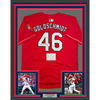 Framed Autographed/Signed Paul Goldschmidt 35x39 St. Louis Cardinals Authentic Red Baseball Jersey Fanatics COA