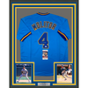Framed Autographed/Signed Paul Molitor 35x39 Milwaukee Blue Baseball Jersey JSA COA