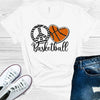 Peace Love Basketball Graphic Tee by Anchored Grace Boutique