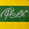 Framed Autographed/Signed Pele 35x39 Brazil Yellow Soccer Futbol Jersey Beckett BAS COA Auto #2