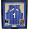Framed Autographed/Signed Anfernee Penny Hardaway 35x39 Orlando Blue Pinstripe Basketball Jersey PSA/DNA COA by Hall of Fame Sports Memorabilia
