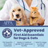 Pet First Aid Kit for Dogs & Cats with Vet-Approved Essentials by Rubyloo
