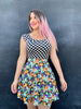 Boat Neck Top in Checkers - XS only by Retrolicious