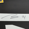Framed Autographed/Signed George Pickens 35x39 Pittsburgh Black Football Jersey JSA COA