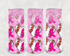 Pink Ribbon Baseball 20 oz Skinny Tumbler by Anchored Grace Boutique