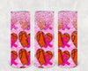 Pink Ribbon Basketball 20 oz Skinny Tumbler by Anchored Grace Boutique