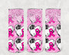 Pink Ribbon Soccer 20 oz Skinny Tumbler by Anchored Grace Boutique