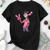 Pink Panther Women's Graphic T-Shirt - All-Season Fashion Top by Dog Mom Hat