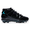 "Plasma Blue" Jordan 11 Retro TD Cleats by Stadium Custom Kicks