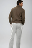 Pleated Wool Trouser Pants - Heather Grey by Buki
