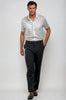 Pleated Wool Trouser Pants - Navy by Buki