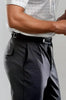 Pleated Wool Trouser Pants - Navy by Buki