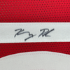 Framed Autographed/Signed Kelsey Plum 35x39 Las Vegas Red Basketball Jersey JSA COA