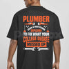 Plumber Shirt My Diploma Is To Fix What Your College Degree Messed Up Tee – Funny Plumbing Trade Graphic T-Shirt, Sarcastic Blue Collar Laborer Unisex Work Apparel