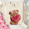 Plush Teddy Valentine Sweatshirt – Furry Look 3D Print Sweater by Adorb Custom Tees