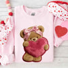 Plush Teddy Valentine Sweatshirt – Furry Look 3D Print Sweater by Adorb Custom Tees