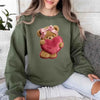 Plush Teddy Valentine Sweatshirt – Furry Look 3D Print Sweater by Adorb Custom Tees