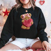Plush Teddy Valentine Sweatshirt – Furry Look 3D Print Sweater by Adorb Custom Tees