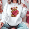 Plush Teddy Valentine Sweatshirt – Furry Look 3D Print Sweater by Adorb Custom Tees