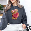 Plush Teddy Valentine Sweatshirt – Furry Look 3D Print Sweater by Adorb Custom Tees