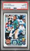 Graded 2023 Topps Julio Rodriguez #330 Rookie Cup Baseball Card PSA 10 Gem Mint