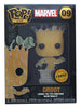 POP! Pin Baby Groot Marvel Guardians of the Galaxy Silver Pot Chase by THE MIGHTY HOBBY SHOP