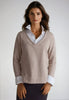Power Vee 'Sweater' Sweatshirt - Camel by Buki