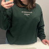 Professional Yapper Embroidered Sweatshirt & Hoodie - Funny Meme Trend, Gift for Her by Dog Mom Hat