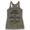 Proud Supporter of Muddy Trucks and Blue Jeans Tank Top by Luckless Outfitters