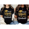 "Proud Mom of a 2026 Graduate" T-Shirt – Graduation Cap & Tassel Graphic Tee, Premium 100% Cotton Senior Mom Top, Soft Lived-In Heavyweight Milestone Shirt, Made in USA