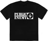 Public Enemy Long Logo Black Unisex Short Sleeve T-shirt Large [T-Shirt] by Rock Band Apparel