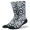 Public Enemy Stance Public Enemy Crew Socks - Mens Black Size L [Socks] by Rock Band Apparel