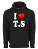 I Love T.S I Heart T.S Taylor Swifties Concert Style Graphic Tee Shirt by MyWackyTees