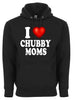 I Love Chubby Moms I Heart Mothers Funny Graphic Tee Shirt by MyWackyTees