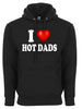 I Love Hot Dads I Heart Hot Dads Premium Fashion Graphic Tee Shirt by MyWackyTees