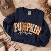 Pumpkin Season Sweatshirt | Fall Patchwork Graphic Crewneck