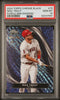 Graded 2024 Topps Chrome Black Mike Trout #73 Purple Mini Diamond #/150 Baseball Card PSA 10 Gem Mint