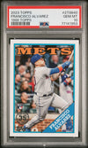 Graded 2023 Topps Francisco Alvarez #2T8840 1988 Topps Rookie RC Baseball Card PSA 10 Gem Mint