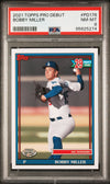 Graded 2021 Topps Pro Debut Bobby Miller #PD176 Rookie RC Baseball Card PSA 8 Near Mint