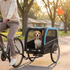Dog Bike Trailer, Pet Cart Bicycle Carrier with 20" Air Tires, Quick-Release Wheels, Reflectors, Flag by Furr Baby Gifts
