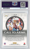 Graded 2020 Panini Playoff Justin Herbert #CA19 Call To Arms Rookie RC Football Card PSA 10 Gem Mint