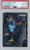 Graded 2019-20 Panini Prizm Ja Morant #12 Instant Impact Rookie RC Basketball Card PSA 10 Gem Mint