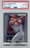 Graded 2013 Panini Prizm Mike Trout #301 Rookie of the Year RC Baseball Card PSA 10 Gem Mint