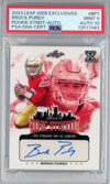 Graded 2023 Leaf Web Exclusives Standouts Brock Purdy #BP1 Autographed #/1000 Rookie RC Football Card PSA/DNA 9 Mint Auto Grade 10