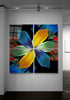 Fortune Flower Quadro Glass Wall Art by Insigneart USA