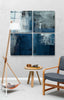 Blue Touch Quadro Glass Wall Art by Insigneart USA