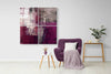 Purple Touch Quadro Glass Wall Art by Insigneart USA